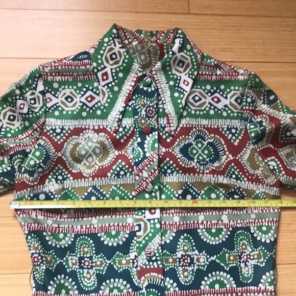 Vintage 70’s Belted Button-up Maxi Dress - Picture 4 of 7